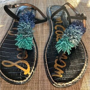 Colorful Pom-Pom Women's Sandals